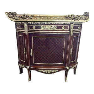 French Louis XV Style Commode With Gold Details