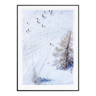 Toni Frissell 'A Group of Skiers on the Piste' Archival Pigment Print Framed in Black For Sale