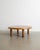A rare and iconic round french mid century four legged wooden coffee sofa table model "t02m" by pierre chapo in solid...