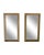 Contemporary Large Ribbed Metal Mirrors, a Pair For Sale - Image 4 of 7