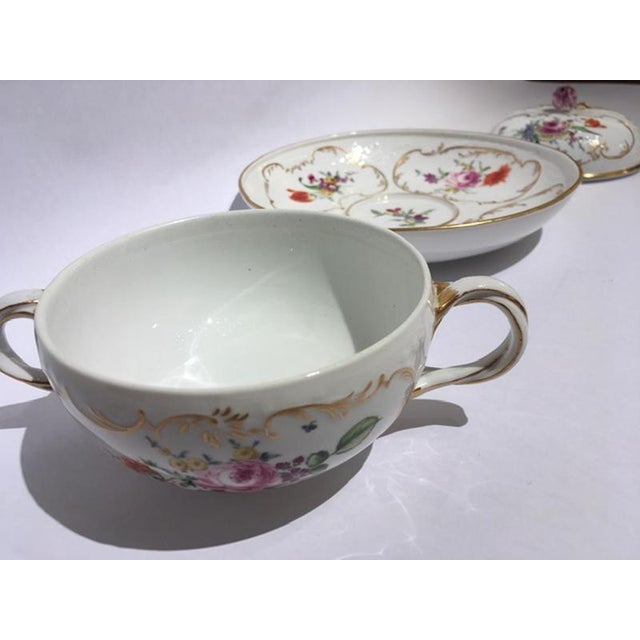 Mid-19th Century Golden Porcelain Covered Cup from Meissen, Set of 3 For Sale - Image 16 of 18
