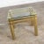 Vintage Modern Side End Table Brass With Glass Top in Style of Pace or Karl Springer For Sale - Image 10 of 13