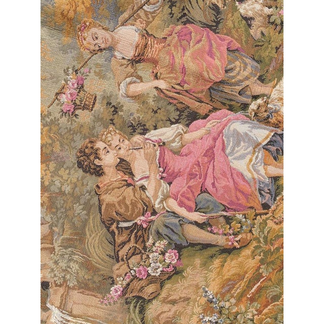 1980s Vintage French Jaquar Aubusson Tapestry, 1980s For Sale - Image 5 of 14
