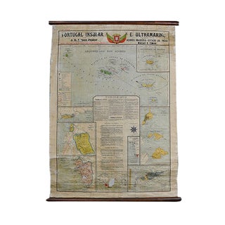 Map of Portugal and Overseas, 1960s For Sale
