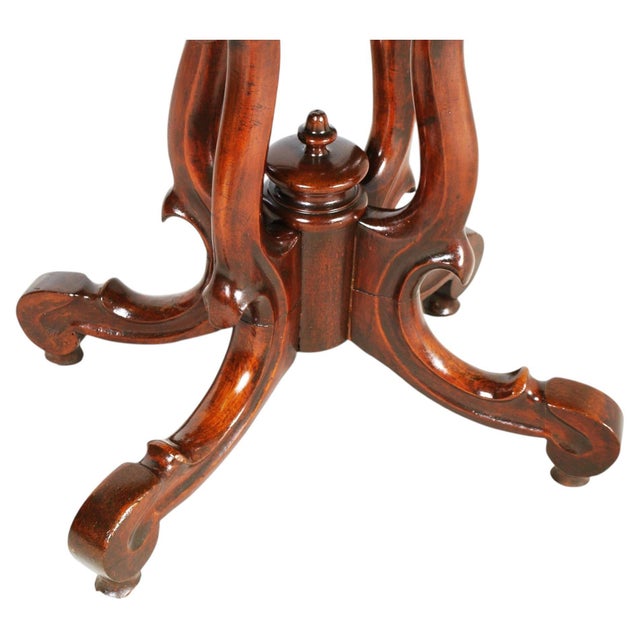 Paolo Buffa Italian Oval Gueridon Table in Walnut by Paolo Buffa, 1930s For Sale - Image 4 of 6