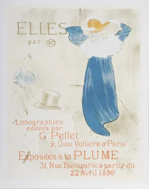 Elles Exhibition Poster, Henri de Toulouse-Lautrec Poster