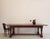 Large vintage country dining table in solid oak. from the first half of the 20th century. Good refurbished condition....