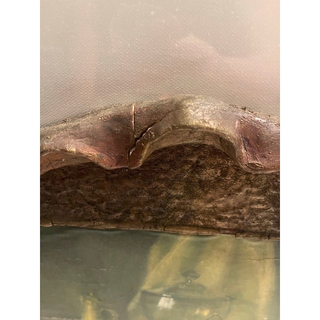 19th Century French Still Life Oil Painting on Ornate Carved Wood, Signed. For Sale - Image 10 of 12