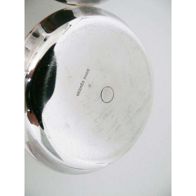 1990s Hermes Paris Silver Candle Holders a Pair Chairish