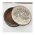 Art Nouveau Art Nouveau Style Sterling Silver & Leather Box With Cherub Repousse Lid, 1993 For Sale - Image 3 of 4