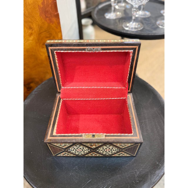 1960s Vintage Moorish Inlay Box With Dome Top For Sale - Image 5 of 7