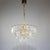 1960s German Gold-Plated Chandelier with Faceted Oval Crystals attributed to Kinkeldey, 1960s For Sale - Image 5 of 12