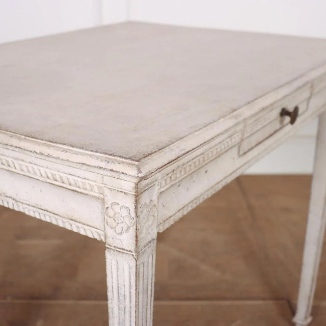 Swedish Painted Side Table For Sale - Image 6 of 10