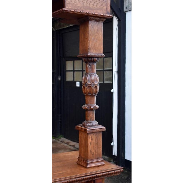 Carved Oak Corner Bar, 1980 For Sale - Image 9 of 11