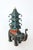 Dark Green Elephant Carrying Pagoda Sculpture For Sale - Image 4 of 10
