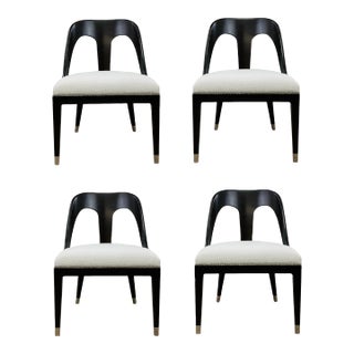 Theodore Alexander Modern Spencer London Dining Chairs Set of 4 For Sale