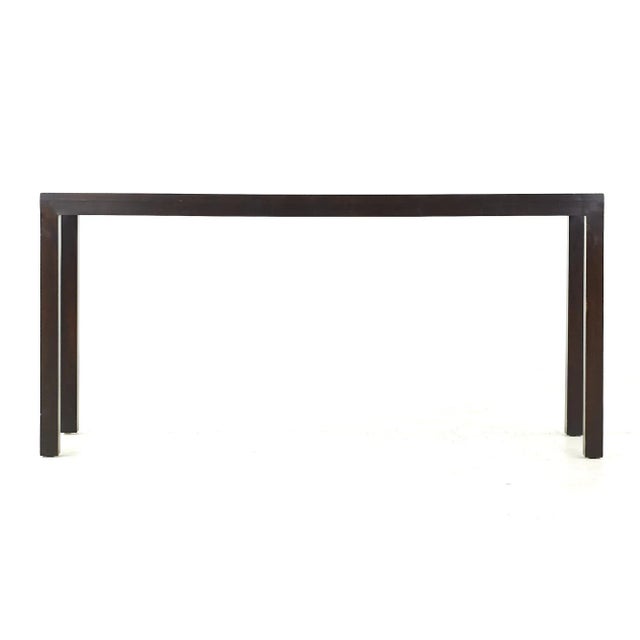 Wood Dunbar Mid Century Mahogany Console Table For Sale - Image 7 of 11