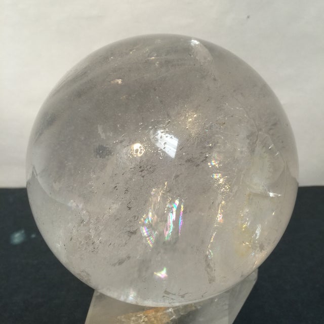 Large Quartz Crystal Ball Chairish