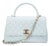 Chanel Coco Handle Medium Flap Caviar Leather Light Blue Gold-Tone Hardware Bag For Sale