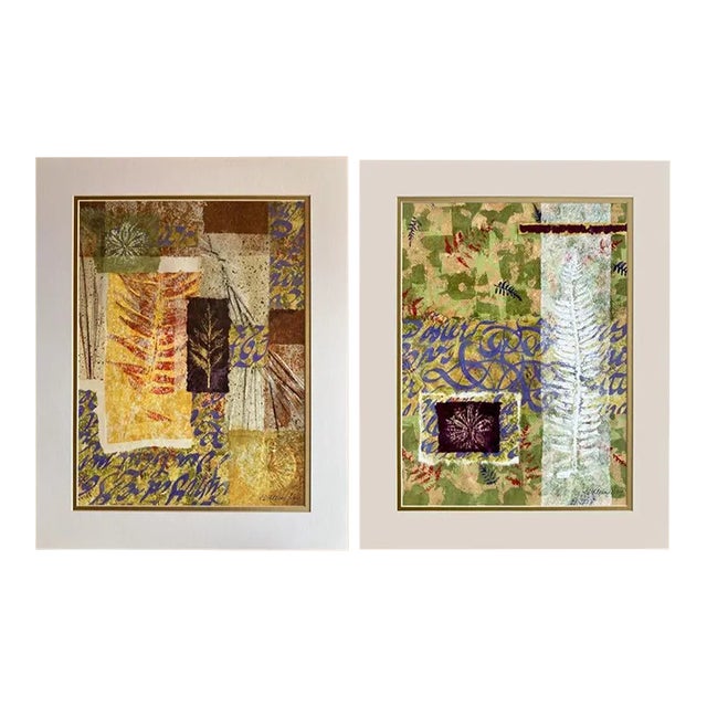 Contemporary Fine Art Prints by Kathleen Ney - a Pair From the Nature Prints Series For Sale