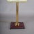 1950s JVintage Brass Desk Lamp with Leather Base, 1950s For Sale - Image 5 of 9