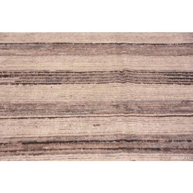 Nazmiyal Collection Neutral Contemporary Area Rug For Sale In New York - Image 6 of 6