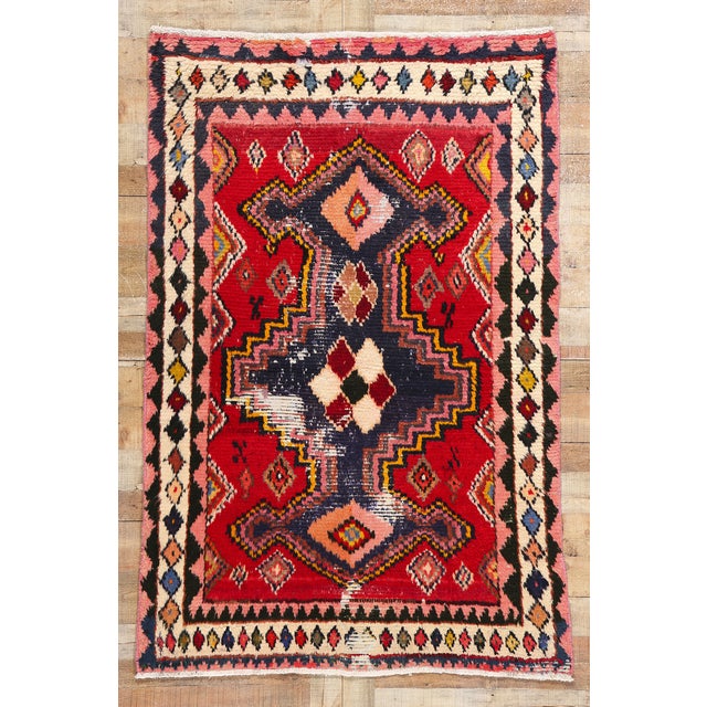 Vintage Persian Lori Rug - 04'06 X 06'08 For Sale - Image 9 of 9