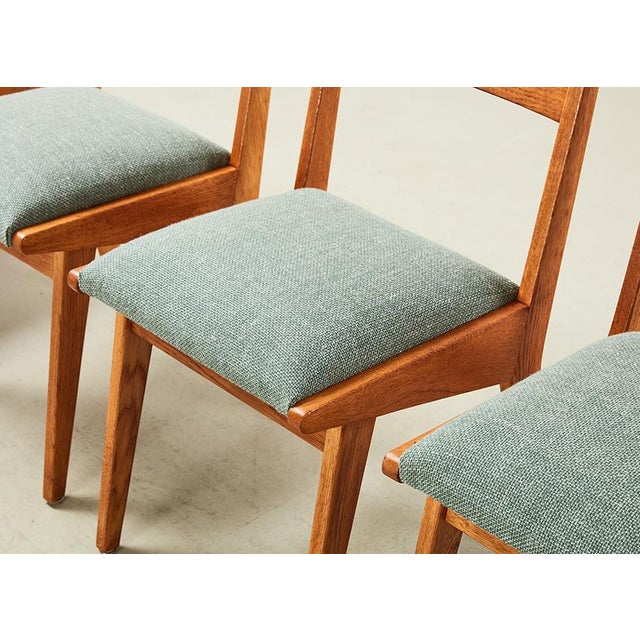 Wood Model 666 Dining Chairs by Jens Risom for Knoll, U.S.A. 1940s, Set of 4 For Sale - Image 7 of 11