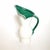 Elchinger France 1950 Pitcher/Vase Signed on the base Matte off-white glaze and glossy green glaze This piece has an...
