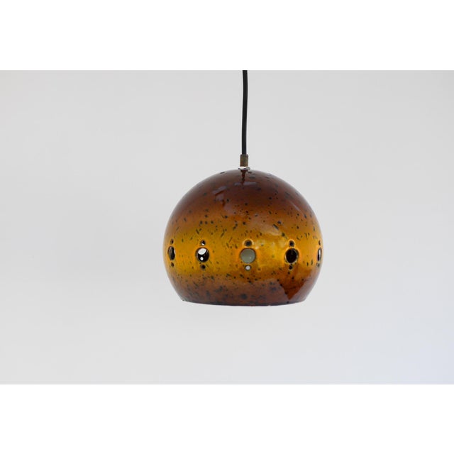 Vintage Enameled Pendant Lamp from Hustadt Leuchten, 1960s For Sale - Image 4 of 15