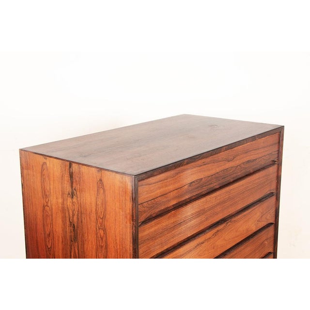 Brown Large Danish Chest of Drawers in Rosewood by Svend Langkilde, 1960s For Sale - Image 8 of 17