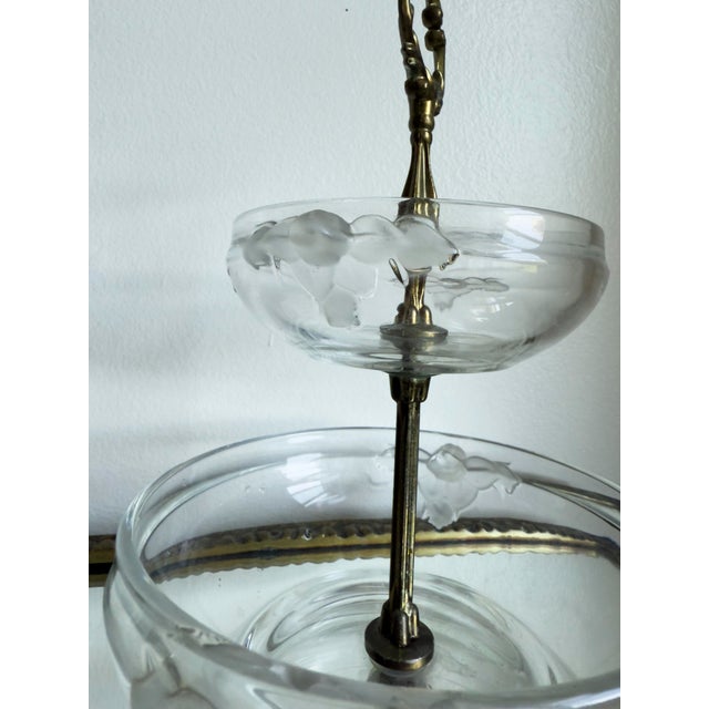 Glass Vintage Hollywood Regency Walther Glas Two Tier Crystal Glass Tidbit Server, Circa 1960s For Sale - Image 7 of 10