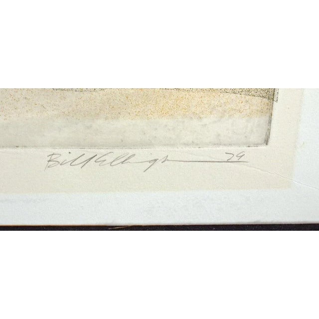 Impressionist 1979 Vintage Etching Landscape Art Print "Battle Lake" by Bill Ellingson For Sale - Image 3 of 6