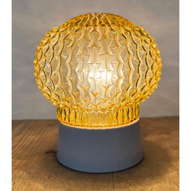 Vintage White Porcelain Ceiling Light, 1970s For Sale - Image 13 of 14