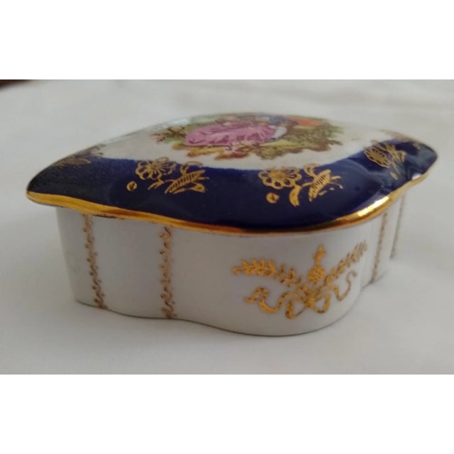 Collected in the 1960's while resident in Eritrea. Hand painted garden scene featuring Napoleon period lady and beau.