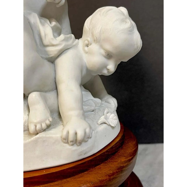 French 19th Century Sevres Biscuit Group of Three Frolicking Puttos For Sale - Image 3 of 13