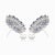 9.69ct Deep Blue Sapphire & Diamond Floral Halo Stud Earrings in 14k White Gold- A Pair For Sale - Image 9 of 14