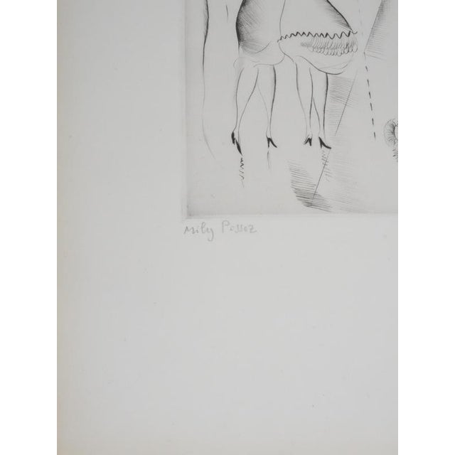 Modern Mily Possoz, In the Rain, Original Signed Engraving For Sale - Image 3 of 11
