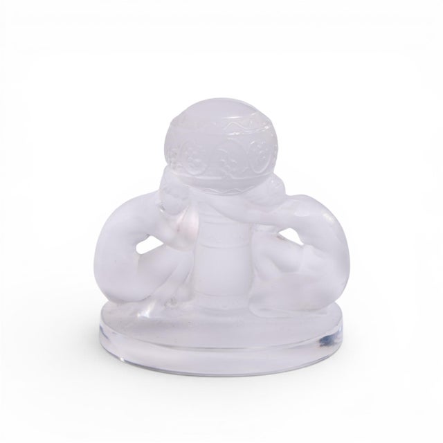 Early 20th Century René Lalique Deux Figurines Menu Holders - Set of 8 For Sale In Chicago - Image 6 of 9