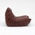 2000 - 2009 Togo Fireside Chair and Ottoman in Italian Chestnut Leather Vintage Ligne Roset For Sale - Image 5 of 17