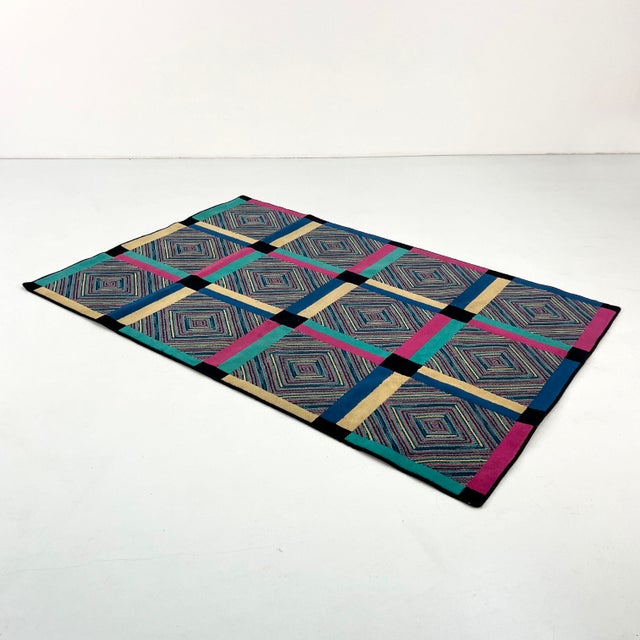 Textile Vintage Wool Rug from Missoni, 1980s For Sale - Image 7 of 7