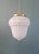 1920s Art Deco Pendant Light in Pressed Molded Milk Glass, 1920s For Sale - Image 5 of 11