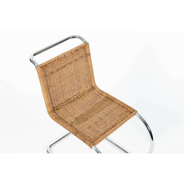Mies Van Der Rohe Mr10 Cane and Chrome Cantilever Dining Chairs for Stendig, Bauhaus Pair For Sale - Image 15 of 18