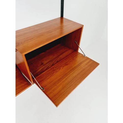 Large Mid-Century Modern Danish Teak Wall Unit by Poul Cadovius for Cado, Denmark, 1960s For Sale - Image 13 of 18
