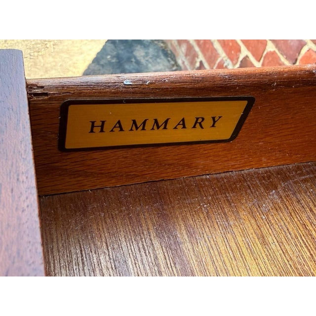 Late 20th Century Hammary Federal Style Solid Mahogany Inlaid Console Table For Sale - Image 16 of 16