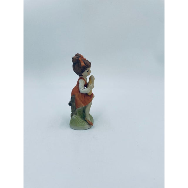 Brown Vintage Porcelain Collectible Figurine, 1975 For Sale - Image 8 of 9