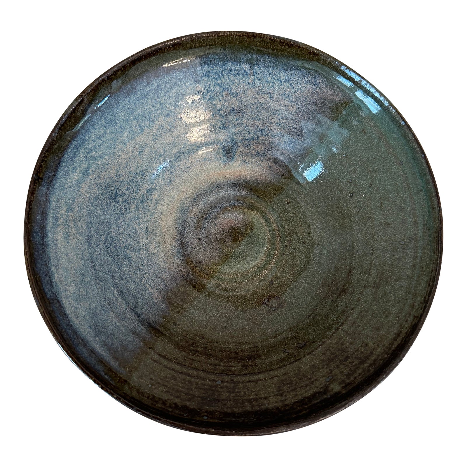 Vintage 1970’s Signed Colorblocked Studio Piece in Brown Terracotta ...