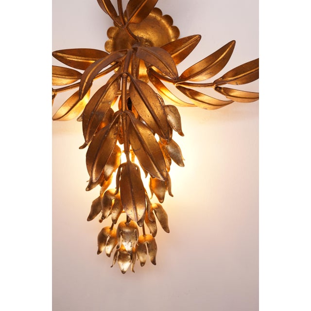 Hollywood Regency Pioggia Doro Wall Lamp attributed to Hans Kögl, 1960s For Sale - Image 12 of 14