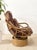 Mid 20th Century Vintage Tiki Bamboo Lounger With Leopard Print Upholstery For Sale - Image 5 of 12