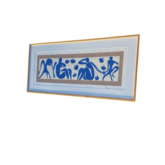 Blue 1990s Femmes Et Singes (Serigraph) by Henri Matisse Art Print Printed in England For Sale - Image 8 of 12